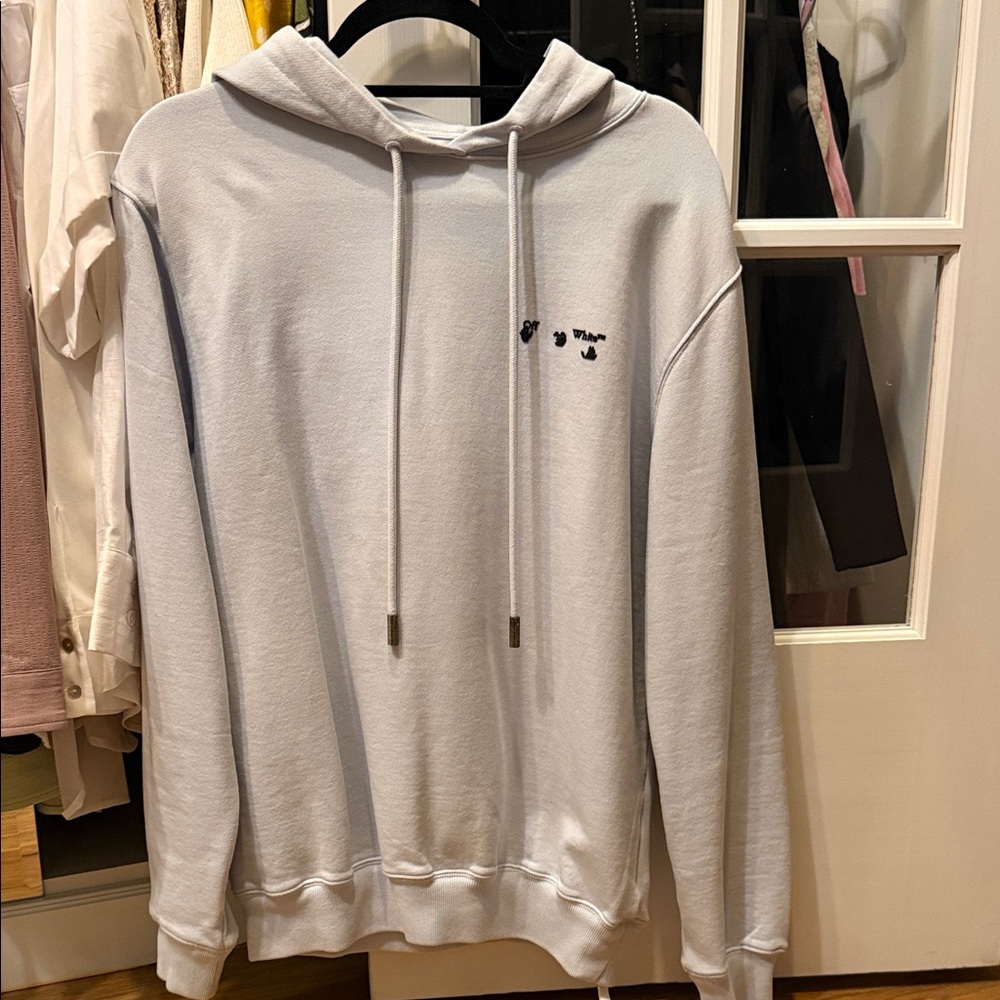 Off-White Light Gray Hoodie